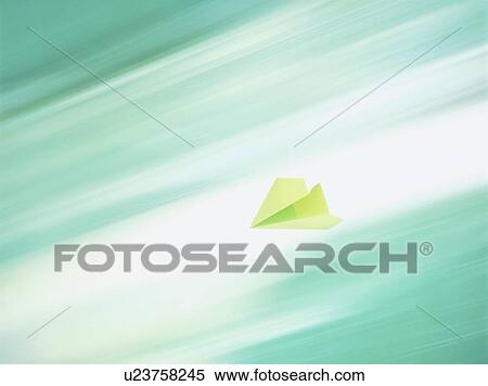 Stock Photography - Paper plane with blurred background. Fotosearch