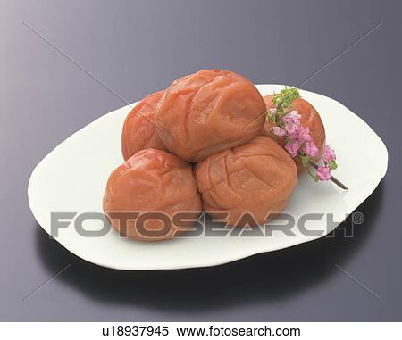 Stock Photography - Pickled plums. Fotosearch