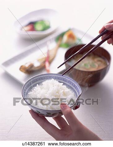 Plain boiled rice View Large Photo Image Stock Image - Plain boiled rice. Fotosearch