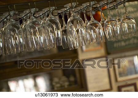 Rack of Wineglasses. Tokyo Prefecture, Japan View Large Photo Image Stock Image - Rack of Wineglasses. Tokyo Prefecture, Japan. Fotosearch