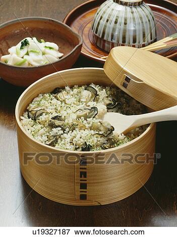 Rice cooked with oysters View Large Photo Image Stock Photo - Rice cooked with oysters. Fotosearch