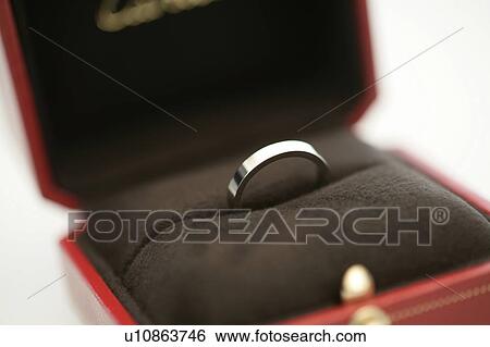 Ring in box, close up, white background View Large Photo Image Stock Photograph - Ring in box, close up, white background. Fotosearch
