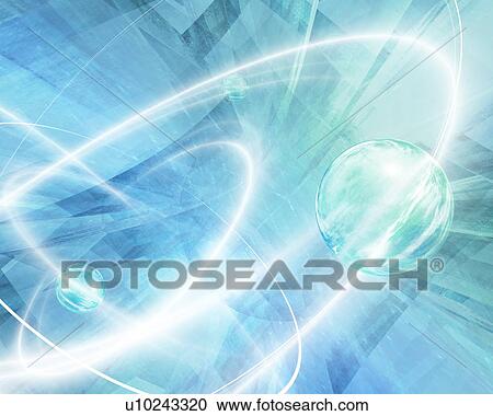 Rings of light orbiting spheres View Large Photo Image Stock Image - Rings of light orbiting spheres. Fotosearch