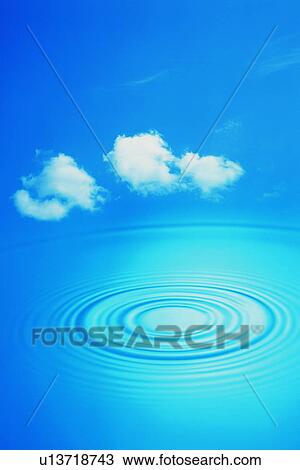 Rippled water under a blue sky View Large Photo Image Stock Image - Rippled water under a blue sky. Fotosearch