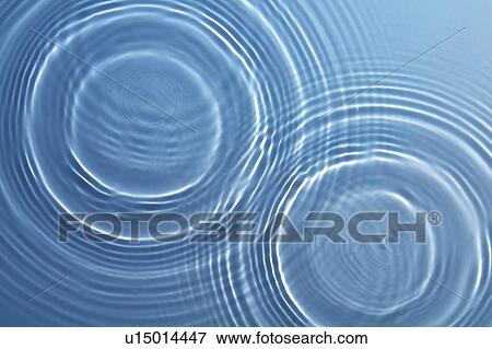 Stock Photo - Rippled water with blue background. Fotosearch