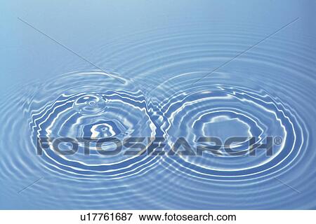 Stock Photo - Rippled water with blue background. Fotosearch