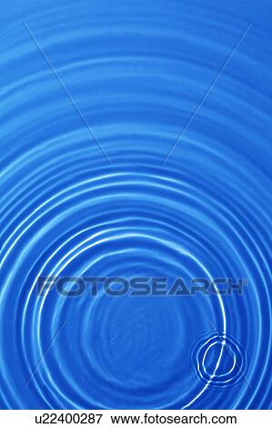 Stock Photo - Rippled water with blue background. Fotosearch
