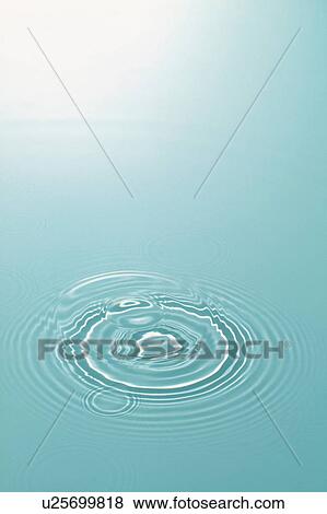 Stock Photo - Rippled water with blue background. Fotosearch