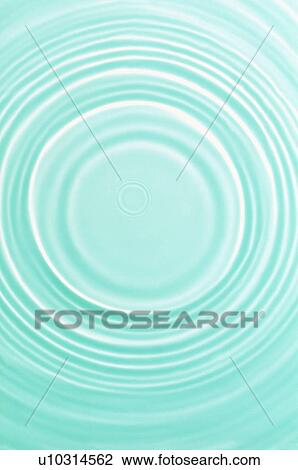 Stock Image - Rippled water with turquoise background. Fotosearch