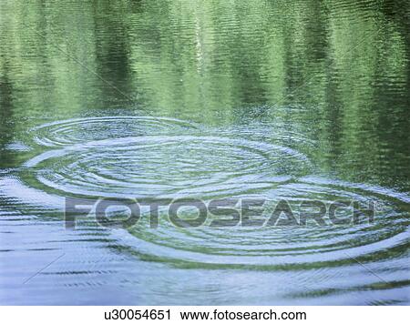 Stock Image - Ripples in water, close up. Fotosearch