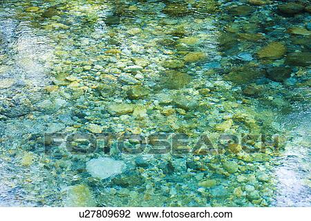 Stock Image - River in Adera Valley, Okuwa-son, Nagano Prefecture, Japan. Fotosearch