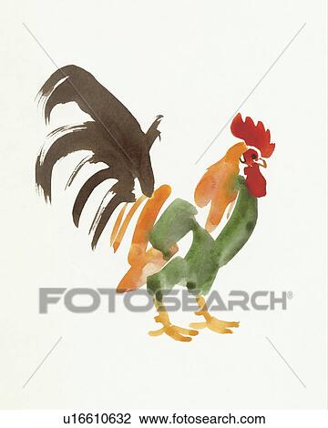 Stock Image - Rooster. Fotosearch