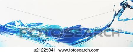 Stock Image - Rough water surface. Fotosearch