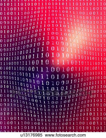 Stock Photography - Rows of binary numbers, computer graphic, full frame. Fotosearch