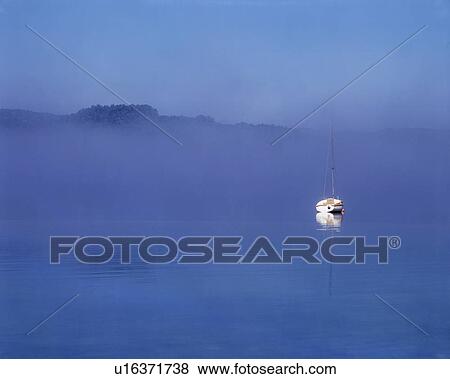 Sailboat on Lake View Large Photo Image Stock Photo - Sailboat on Lake. Fotosearch