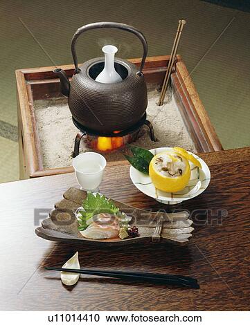 Sake and plate of sliced fish View Large Photo Image Stock Image - Sake and plate of sliced fish. Fotosearch