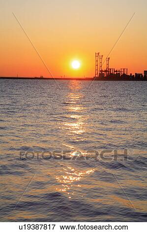 Sea in sunrise, Yokohama city, Kanagawa prefecture, Japan View Large Photo Image Stock Photo - Sea in sunrise, Yokohama city, Kanagawa prefecture, Japan. Fotosearch