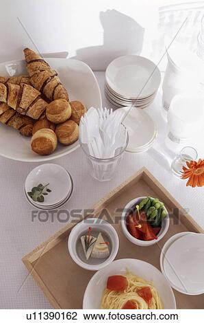 Stock Image - Selection of appetizers. Fotosearch