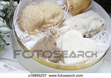 Stock Photo - Shaped soap in a gift box. Fotosearch