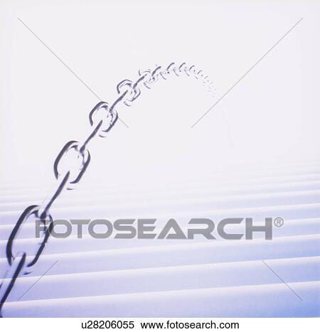 Silver chain over wave pattern View Large Photo Image Stock Photography - Silver chain over wave pattern. Fotosearch