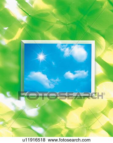 Sky in a frame View Large Photo Image Stock Photo - Sky in a frame . Fotosearch