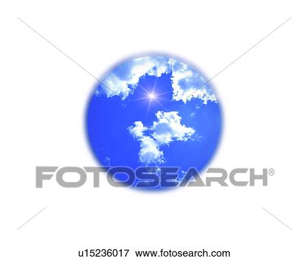 Sky in sphere View Large Photo Image Stock Photo - Sky in sphere. Fotosearch