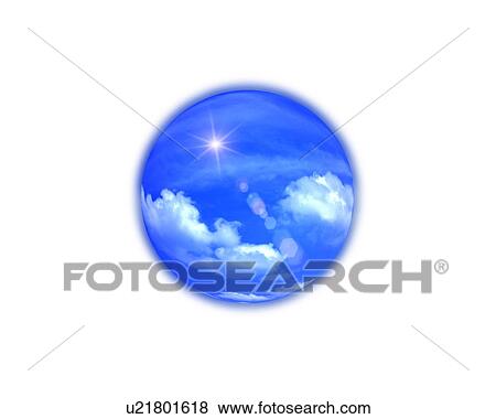Stock Photo - Sky in sphere. Fotosearch