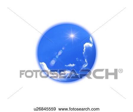 Sky in sphere View Large Photo Image Stock Photo - Sky in sphere. Fotosearch
