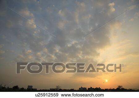Sky in sunset, Tokyo prefecture, Japan View Large Photo Image Stock Photo - Sky in sunset, Tokyo prefecture, Japan. Fotosearch