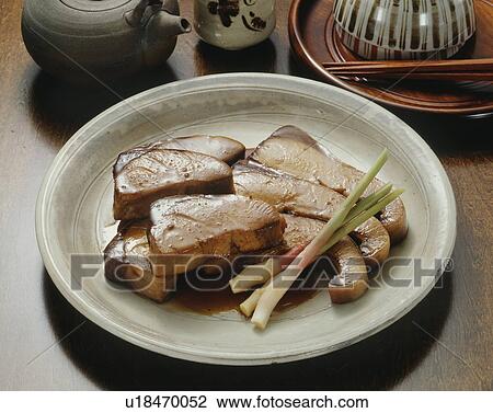 Slices of cooked yellow tail on plate View Large Photo Image Stock Image - Slices of cooked yellow tail on plate. Fotosearch