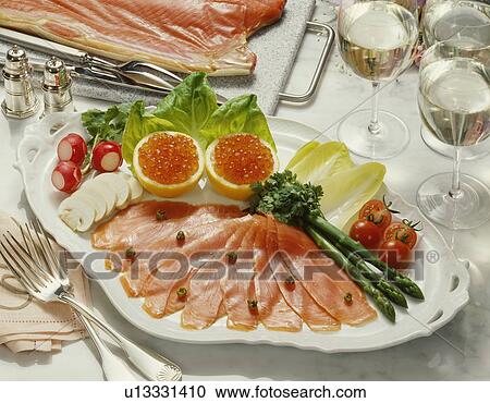 Smoked Salmon View Large Photo Image Stock Image - Smoked Salmon. Fotosearch