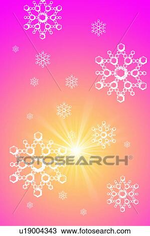 Stock Image - Snowflakes . Fotosearch