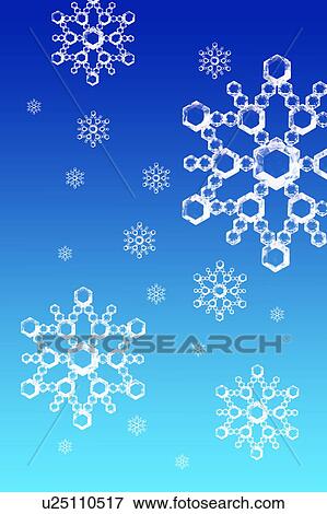 Stock Photo - Snowflakes . Fotosearch