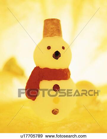 Stock Photo - Snowman figurine. Fotosearch