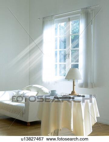 Sofa and side table in living room, computer graphic View Large Photo Image Stock Photo - Sofa and side table in living room, computer graphic. Fotosearch
