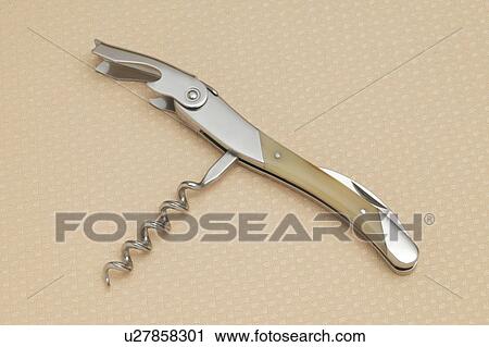 Stock Image - Sommelier knife. Fotosearch
