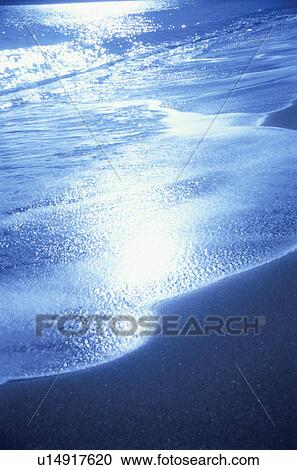 Stock Image - Sparkling sea. Kanagawa Prefecture, Japan. Fotosearch