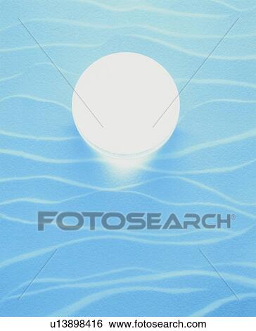 Stock Photograph - Sphere illuminating a simulated plaster wall. Fotosearch