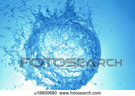 Stock Image - Splashing water. Fotosearch