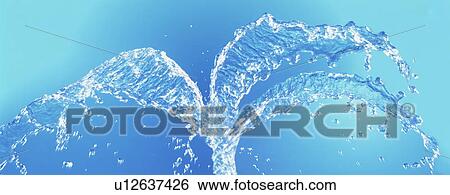 Stock Photograph - Spraying fountain. Fotosearch