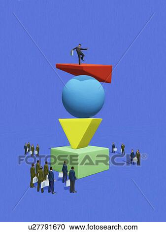 Stack of different shaped toy blocks and businessmen figurines View Large Photo Image Stock Image - Stack of different shaped toy blocks and businessmen figurines. Fotosearch