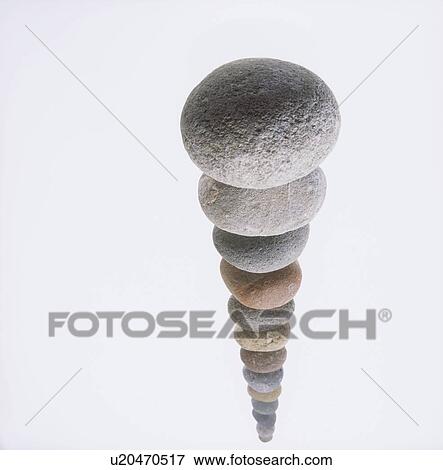 Stock Photo - Stack of stones. Fotosearch