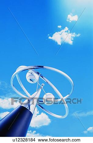Picture - Statue underneath a blue sky. Fotosearch