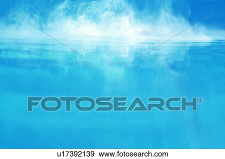 Stock Photo - Steam rising above water surface. Fotosearch