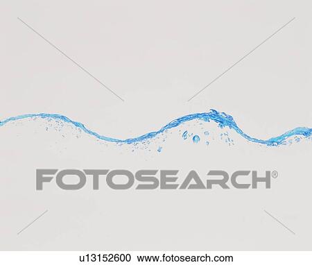Stock Image - String of rippled water. Fotosearch