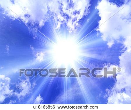 Stock Photograph - Sun in the Sky. Fotosearch