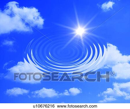 Sun shining in the sky and rippled water View Large Photo Image Stock Photograph - Sun shining in the sky and rippled water. Fotosearch