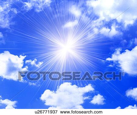 Sun shining in the sky View Large Photo Image Stock Photo - Sun shining in the sky. Fotosearch