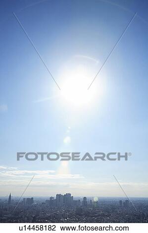 Sunlight over Tokyo city, Tokyo prefecture, Japan View Large Photo Image Stock Image - Sunlight over Tokyo city, Tokyo prefecture, Japan. Fotosearch