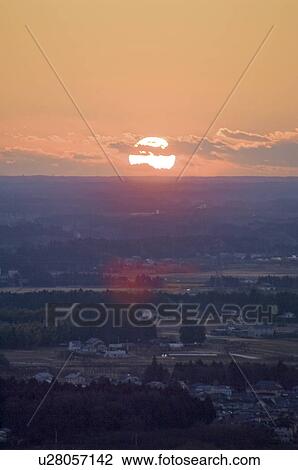 Sunrise over a Town View Large Photo Image Stock Image - Sunrise over a Town. Fotosearch